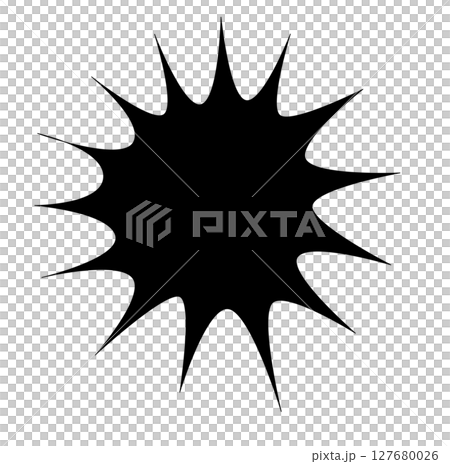 Simple surprised speech bubble material Simple surprised speech bubble material 127680026