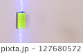 Futuristic View Inside Charging Battery, Text Placeholder. 127680572