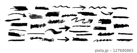 Creative hand drawn doodles and arrows for annotation emphasis or decorative purposes Creative hand drawn doodles and arrows for annotation emphasis or decorative purposes 127680865