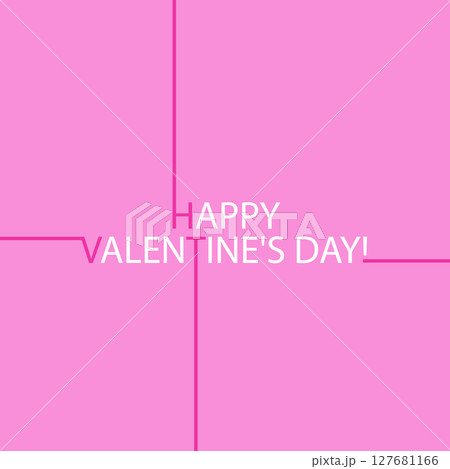 HAPPY VALENTINE'S DAY greeting inscription for postcards, covers, banners, posters and thematic design HAPPY VALENTINE'S DAY greeting inscription for postcards, covers, banners, posters and thematic design 127681166