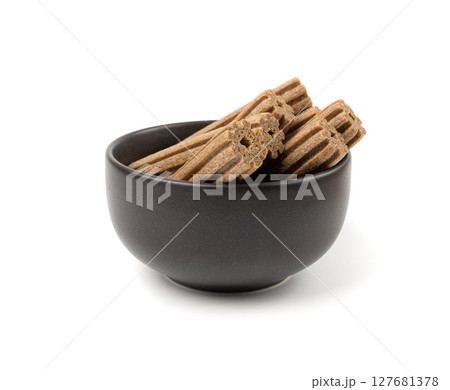 Rawhide chew sticks for dogs, oral care hygiene dog food, pressed collagen dry kibble 127681378