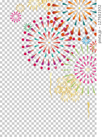 五顏六色的煙花插畫 五顏六色的煙花插畫 127681932