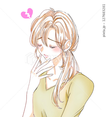 失恋した女性 127683281