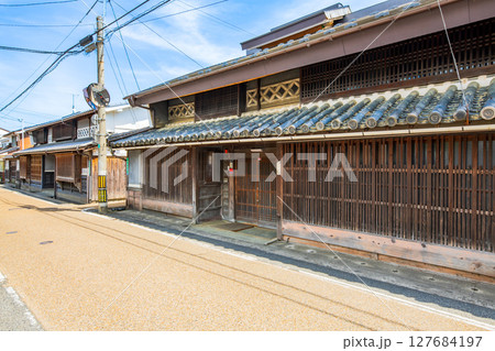 岡山県　津山市　城東地区の町並み 127684197