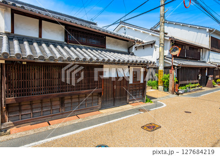 岡山県 津山市 城東地区の町並み 岡山県 津山市 城東地区の町並み 127684219