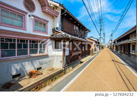 岡山県 津山市 城東地区の町並み 岡山県 津山市 城東地区の町並み 127684232