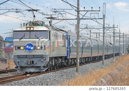 東北本線 栗橋-東鷲宮 JR東日本 EF510-509(田端)+24系(尾久) 北斗星 東北本線 栗橋-東鷲宮 JR東日本 EF510-509(田端)+24系(尾久) 北斗星 127685265