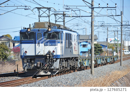 東北本線　栗橋－東鷲宮　JR貨物　EF64-1013（愛知） 127685271