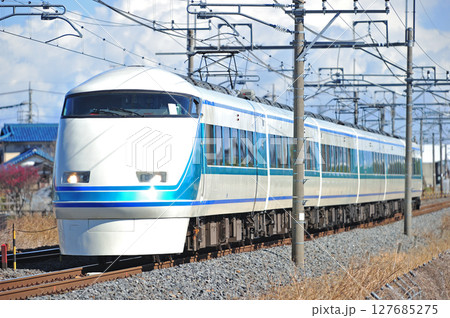 東北本線 栗橋-東鷲宮 東武鉄道 100系 108F編成 スペーシア 東北本線 栗橋-東鷲宮 東武鉄道 100系 108F編成 スペーシア 127685275