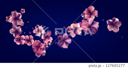 Aroma Cherry blossoms flow. Delicate transparent flowers bg. Aroma Cherry blossoms flow. Delicate transparent flowers bg. 127685277