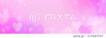 Soft pink heart filter background 127685707