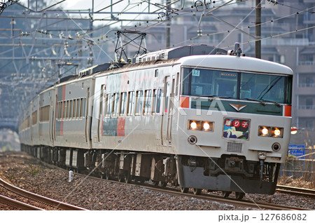 東海道本線　真鶴　JR東日本　185系　A4編成（大宮）　踊り子 127686082
