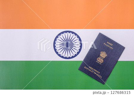 Indian citizen passport, a document for travelling 127686315