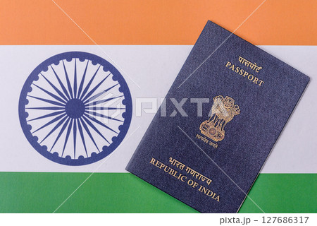 Indian citizen passport, a document for travelling 127686317