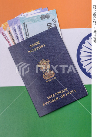 Indian citizen passport, a document for travelling Indian citizen passport, a document for travelling 127686322