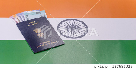 Indian citizen passport, a document for travelling Indian citizen passport, a document for travelling 127686323