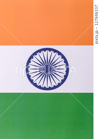 India's national flag as a backdrop for the concept of independence India's national flag as a backdrop for the concept of independence 127686337
