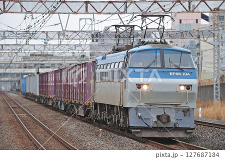 東海道本線　平塚　JR貨物　EF66-104（吹田） 127687184
