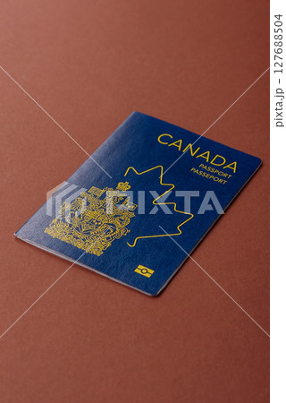 Canadian passport for travelling, flying and doing business. Canada document Canadian passport for travelling, flying and doing business. Canada document 127688504