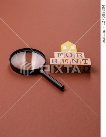 Renting a house, buying a property, renting a car 127688804