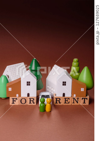 Renting a house, buying a property, renting a car 127689025