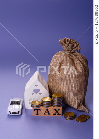 Tax on real estate, property, car or business. Mortgage finance payments 127689952