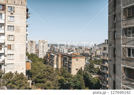 Soviet Brutalist Apartment Blocks in Tbilisi Soviet Brutalist Apartment Blocks in Tbilisi 127690192
