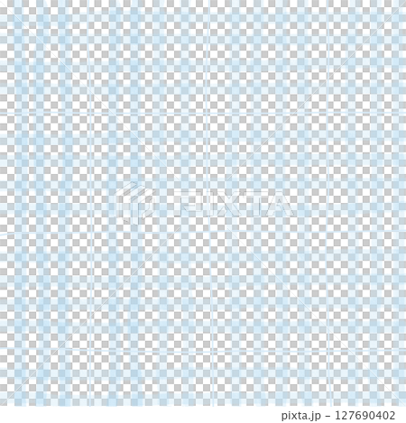 Blue Plaid Gingham Madras Check Hand Drawn Background Pattern Overlay 127690402