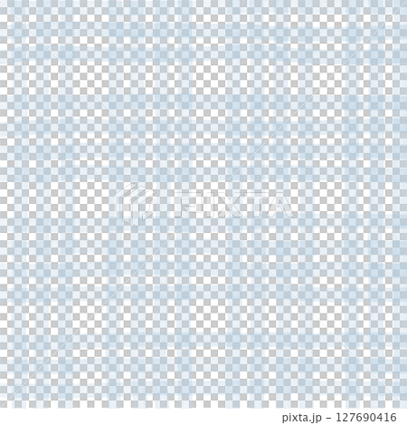 Blue Plaid Gingham Madras Check Hand Drawn Background Pattern Overlay 127690416