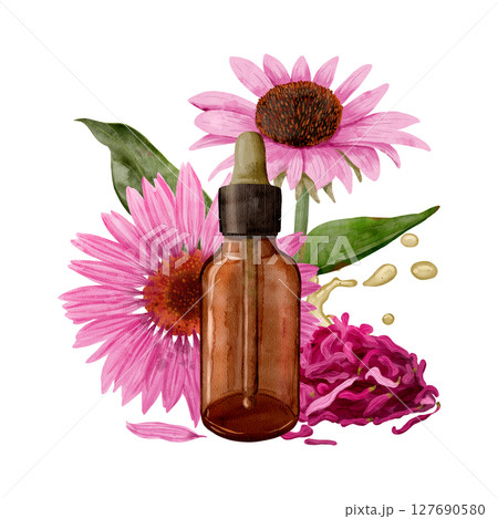 This is a soothing Herbal Essence Oil infused with the delicate beauty of Pink Flowers 127690580