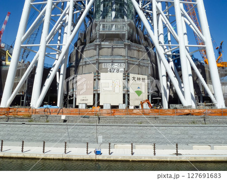 東京 墨田区 建設中の東京スカイツリータウン 2010年10月 東京 墨田区 建設中の東京スカイツリータウン 2010年10月 127691683