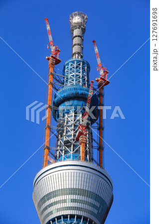 東京 墨田区 建設中の東京スカイツリータウン 2011年01月 東京 墨田区 建設中の東京スカイツリータウン 2011年01月 127691698