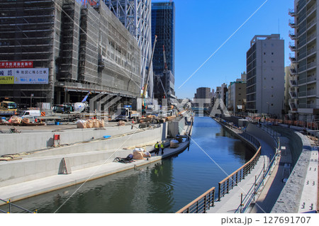 東京 墨田区 建設中の東京スカイツリータウン 2011年03月 東京 墨田区 建設中の東京スカイツリータウン 2011年03月 127691707