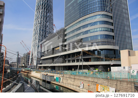東京 墨田区 建設中の東京スカイツリータウン 2011年03月 東京 墨田区 建設中の東京スカイツリータウン 2011年03月 127691710