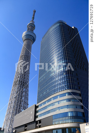 東京 墨田区 建設中の東京スカイツリータウン 2012年02月 東京 墨田区 建設中の東京スカイツリータウン 2012年02月 127691719