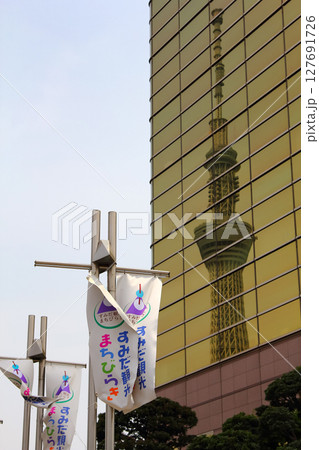 東京　墨田区　建設中の東京スカイツリータウン　2012年05月 127691726