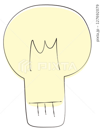 シンプルな電球のイラスト 127692079