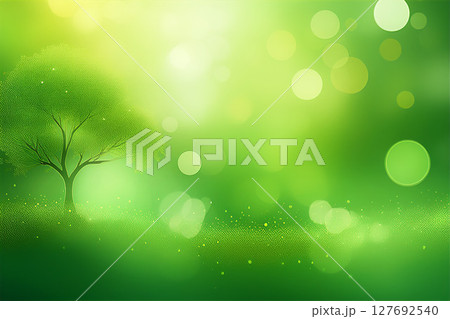 新緑の中に写り込む玉ボケ 127692540