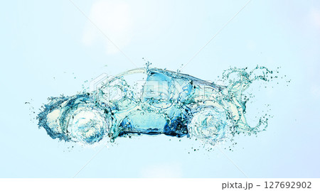 Liquid Lines: Sculpting Tomorrow's Vehicle with Water 127692902