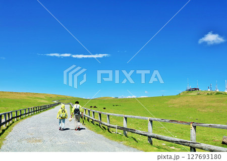 長野県 青空の美ヶ原高原 長野県 青空の美ヶ原高原 127693180