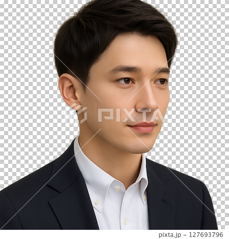 一個嚴肅的表情的男人 127693796