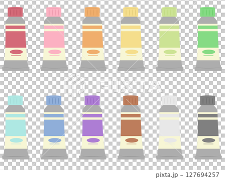 Paint tubes 12 color set Paint tubes 12 color set 127694257