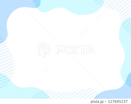 涼しげな流体シェイプのフレーム 127695237