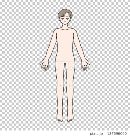 人体 男性 全身 裸 ヌード 人体 男性 全身 裸 ヌード 127696060