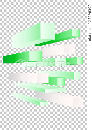 3D geometric illustration background material, yellow-green gradient, digital 3D geometric illustration background material, yellow-green gradient, digital 127696305