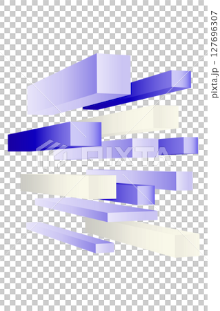 3D geometric figure illustration background material Stylish business vector PNG 127696307