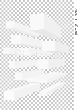 Simple black and white lines, 3D geometric shapes, illustration background material, vector png Simple black and white lines, 3D geometric shapes, illustration background material, vector png 127696309