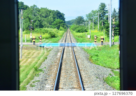 JR北海道、根室本線の帯広駅から池田駅までの普通列車風景(2023年夏) 127696370