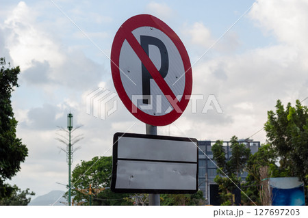 Urban Traffic Regulation No Parking 127697203