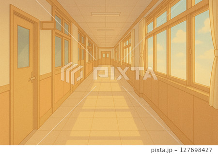 学校の廊下　 127698427